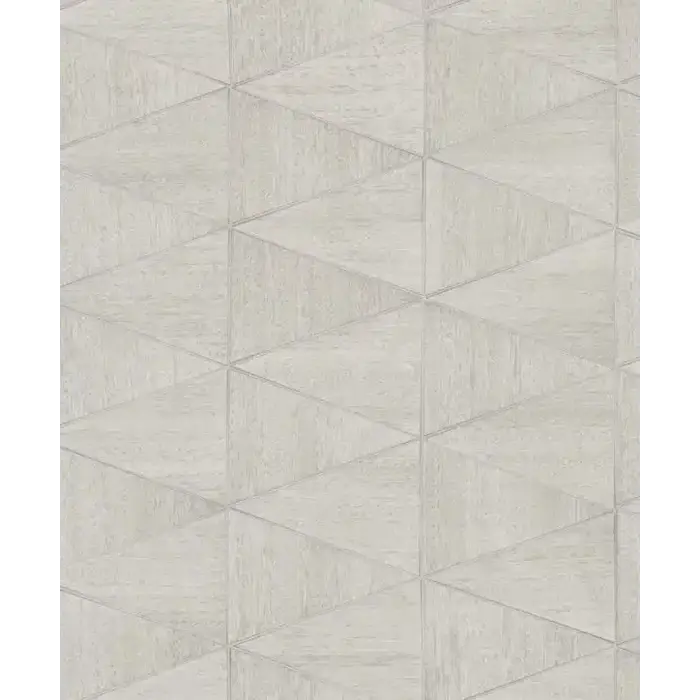 Behang met grafische print op houtstructuur 33357