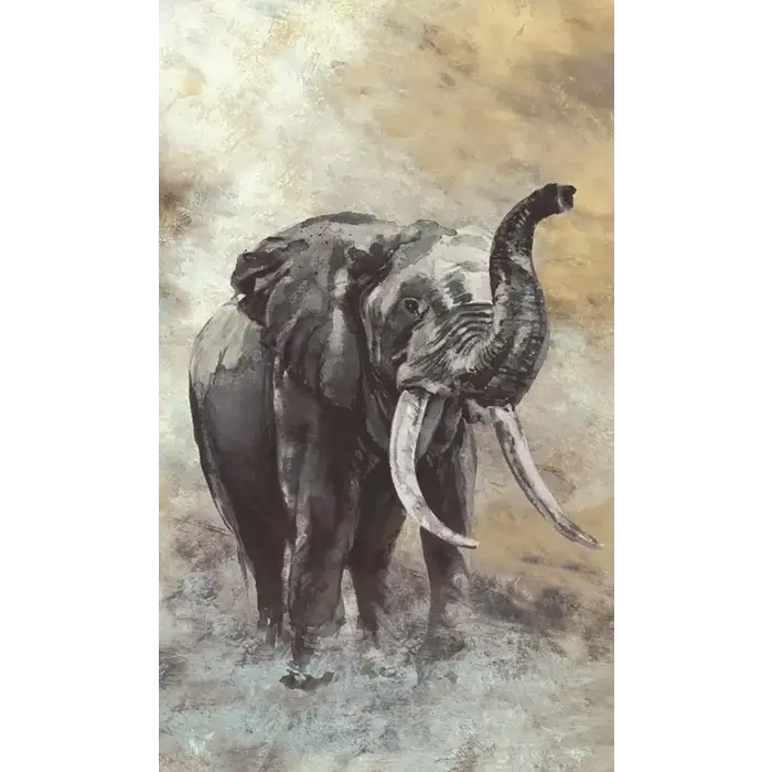 Fotobehang aquarel olifant 33099