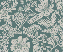 Kek - Floor Rieder bloemen blauw 2d FR-001