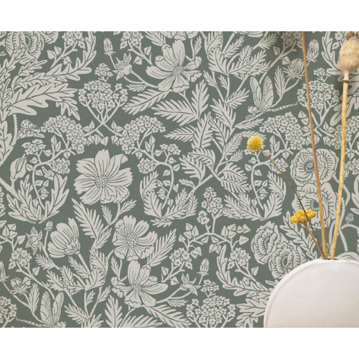 Kek - Floor Rieder bloemen groen 2d