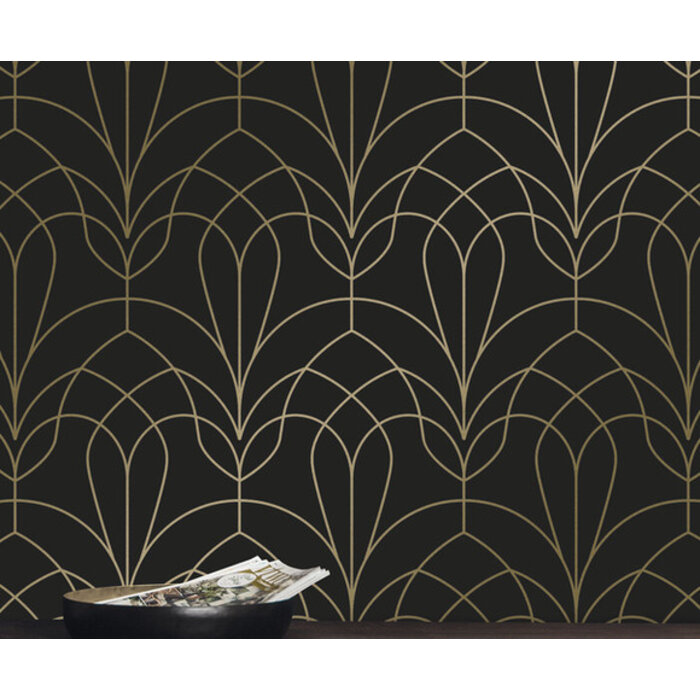 Kek - Golden Lines zwart 2d