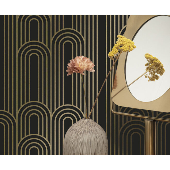 Kek - Golden Lines zwart 2d