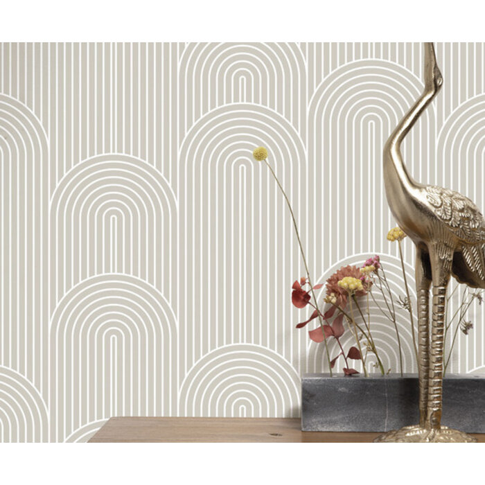 Kek - Graphic Lines beige 2d