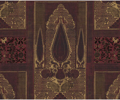 Shiraz - dessin rood/goud