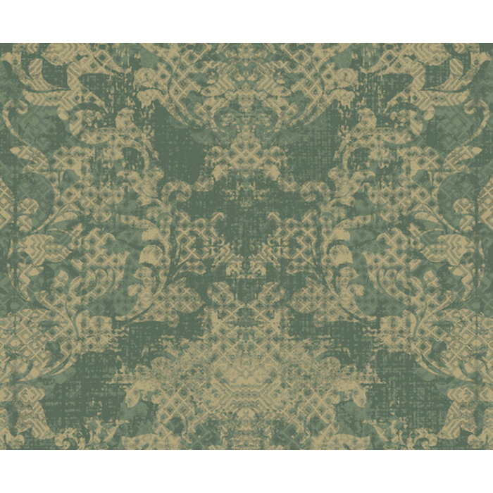 Shiraz - dessin groen/goud