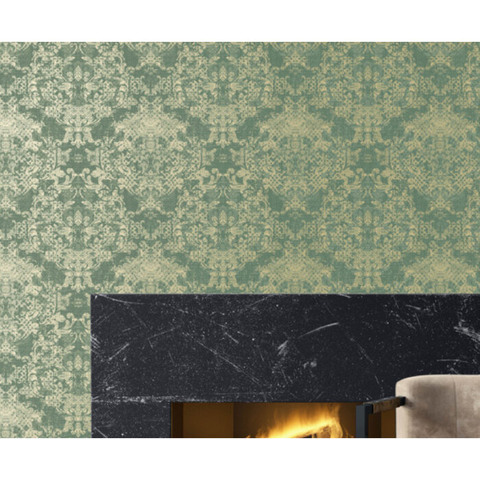 Shiraz - dessin groen/goud