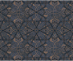 Shiraz - dessin blauw/goud