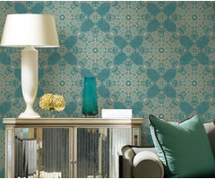 Shiraz - dessin groen/goud