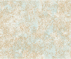 Shiraz - dessin lichtblauw/goud