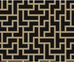 Thom - dessin zwart/goud