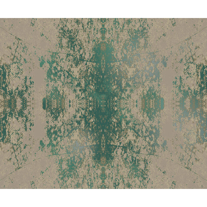 Mosaic - dessin beige/groen