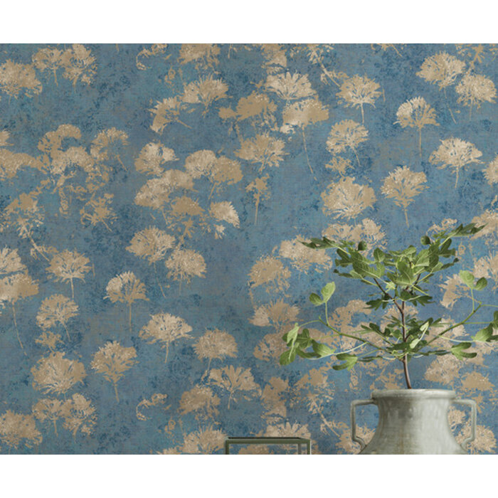 Mosaic - dessin blauw/beige