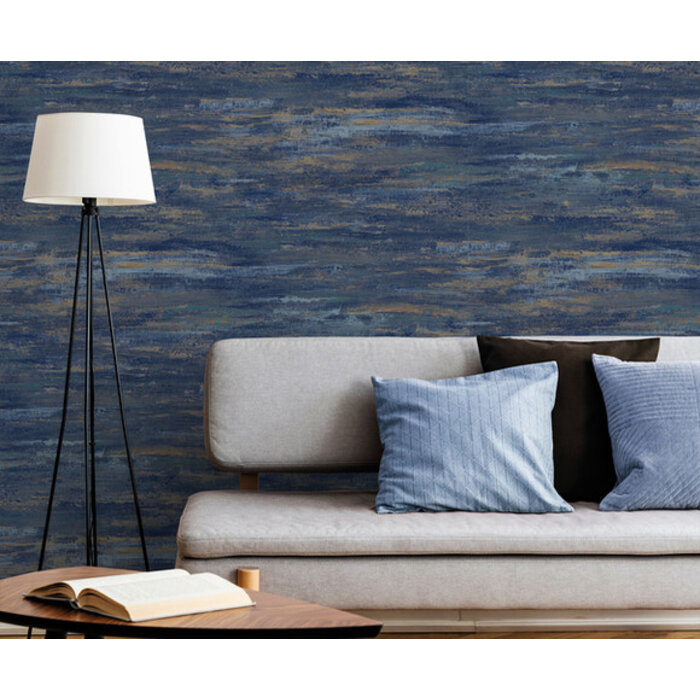 Arcadia - Kaleidoscope Texture blauw/goud