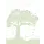 Fotobehang silhouet van een boom met schommel