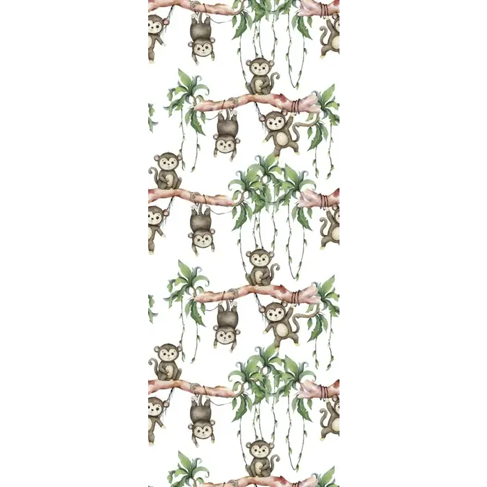 Fotobehang met aapjes