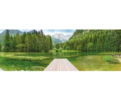 Fotobehang Green Lake