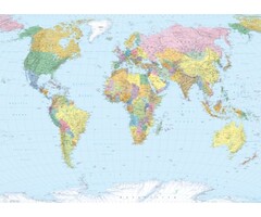 Fotobehang World Map