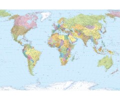 Fotobehang World Map