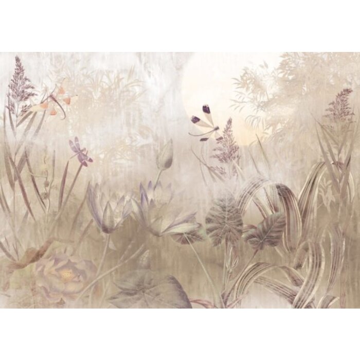 Fotobehang Dragonfly Pond