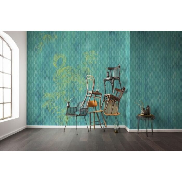 Fotobehang Wild Flamingo