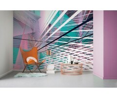 Fotobehang Space Grid Spring