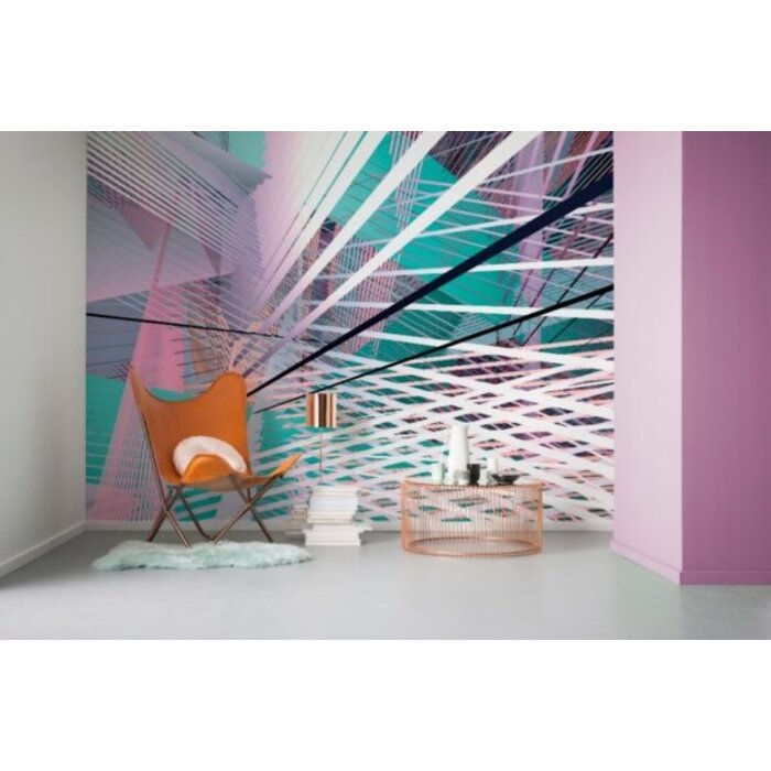 Fotobehang Space Grid Spring