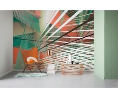 Fotobehang Space Grid Autumn