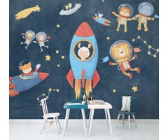 Fotobehang Friends in Space
