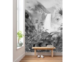 Fotobehang Jurassic Waterfall