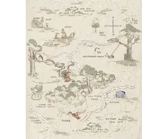 Fotobehang Disney – Winnie the Pooh – Map