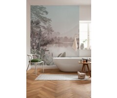 Fotobehang Lac des Palmiers