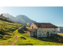 Fotobehang Picos de Europe Alm