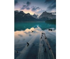 Fotobehang Burning Emerald