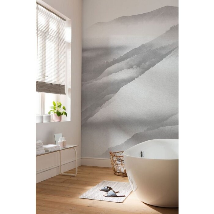 Fotobehang White Noise Mountain