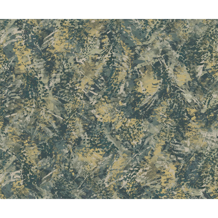 Arabesque - Pluma Teal Gold