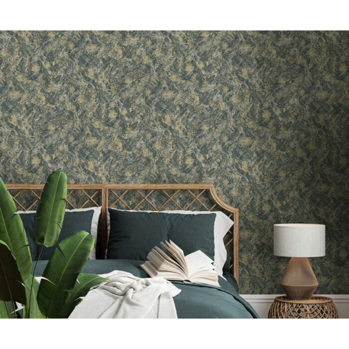 Arabesque - Pluma Teal Gold