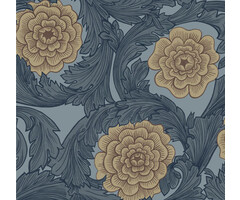 Blomstermala - Rosa Blue/beige