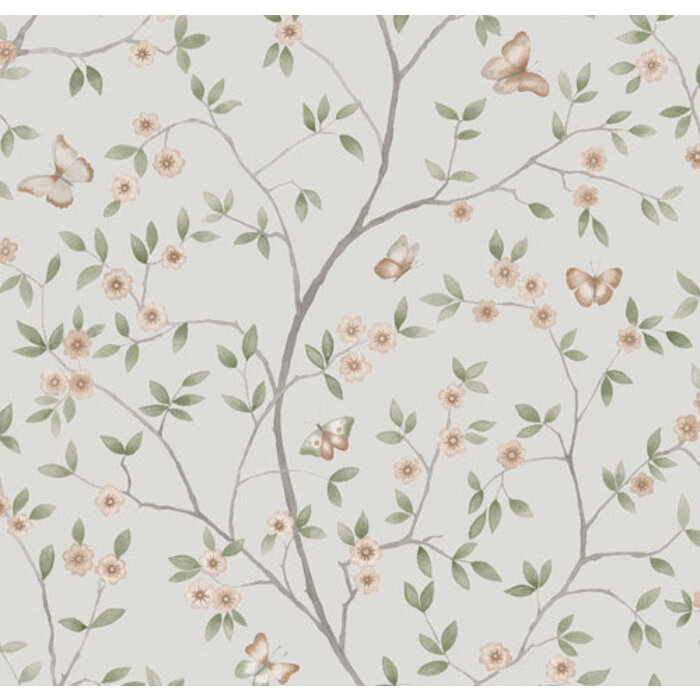 Blomstermala - Hilma Grey/green