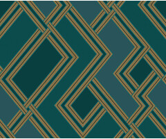 Asperia - Fabric Geo groen/goud