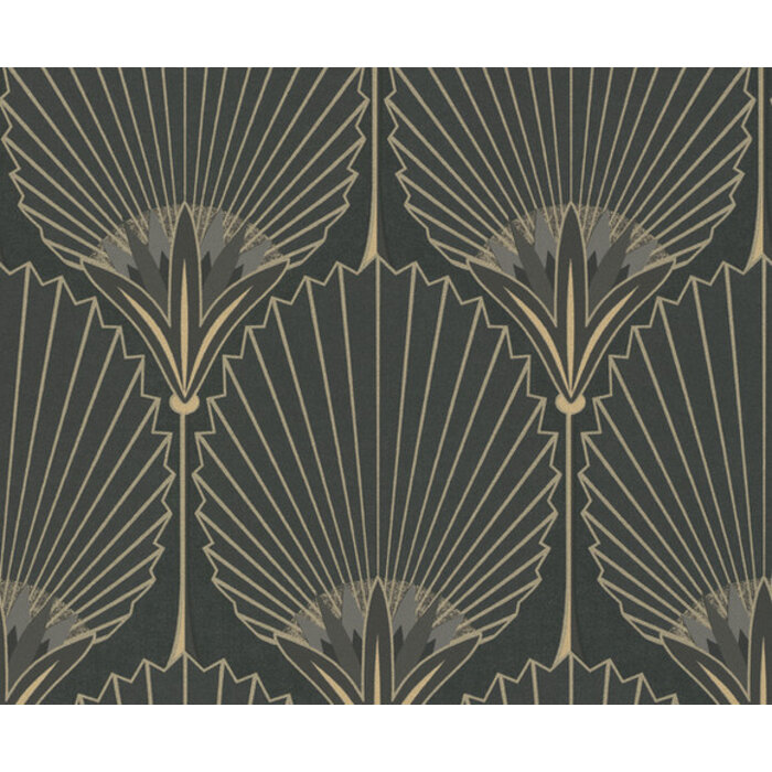 Asperia - Nile Palm zwart/goud