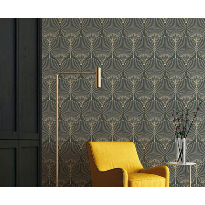 Asperia - Nile Palm zwart/goud