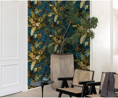 Asperia - Canopy petrol/groen/oranje