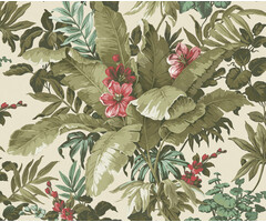 Asperia - Canopy wit/groen/roze