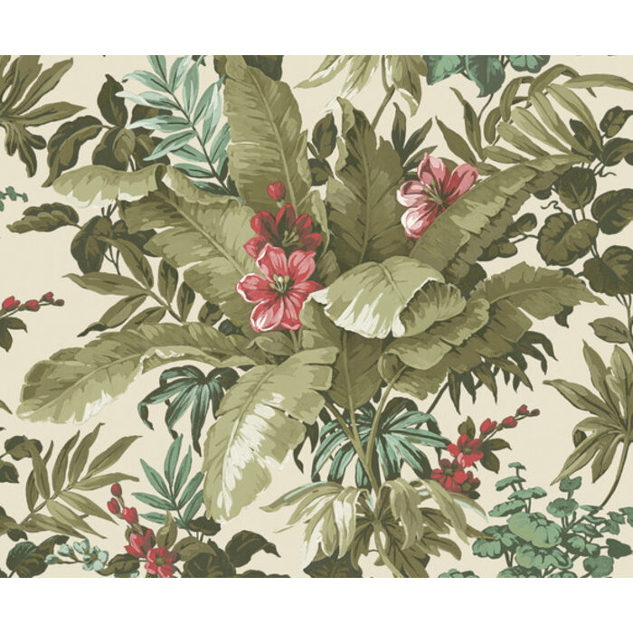 Asperia - Canopy wit/groen/roze