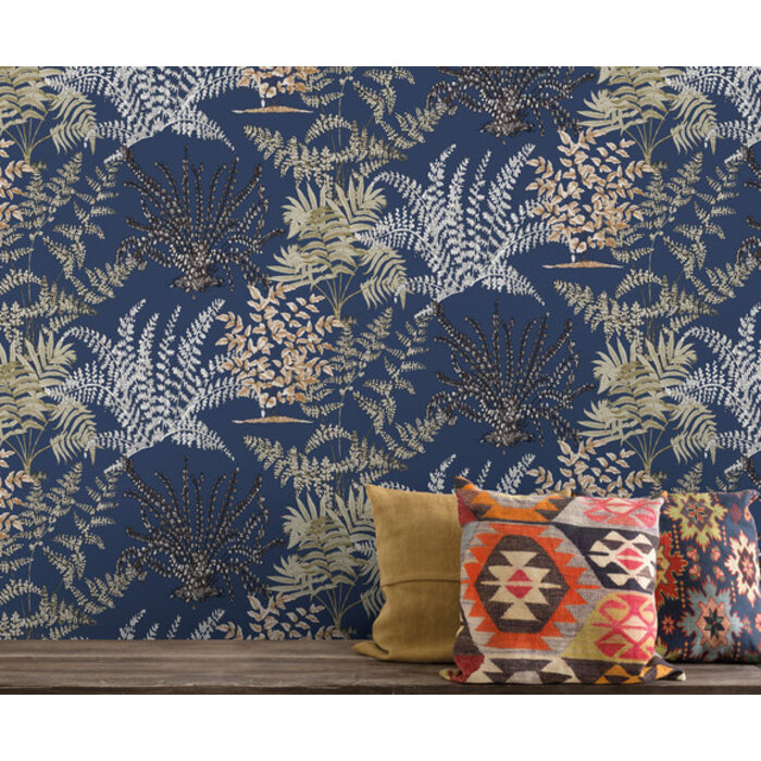 Asperia - Lima donkerblauw/beige