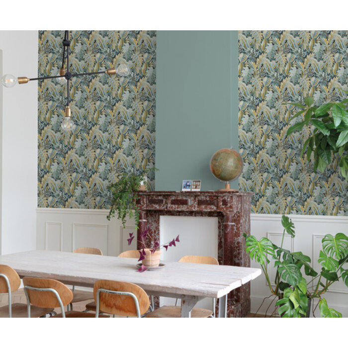 Ciara - Tribal Leaf zwart/groen