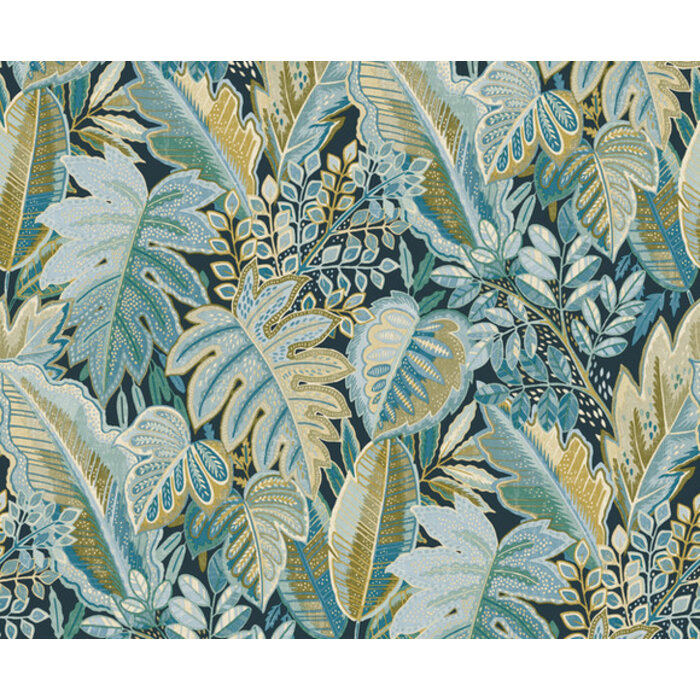 Ciara - Tribal Leaf zwart/groen