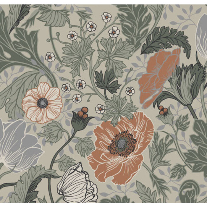 Apelviken - Anemone Green/orange