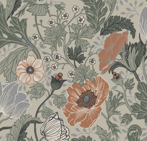 Apelviken - Anemone Green/orange