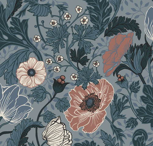 Apelviken - Anemone Blue/blush